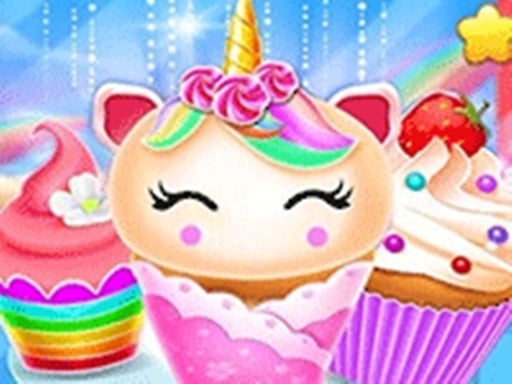 Unicorn Mermaid Cupcake Cooking Design - Creative